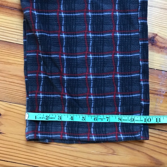 Jockey Gray Red Plaid Sleep Pants, EUC, S/M - Picture 7 of 11